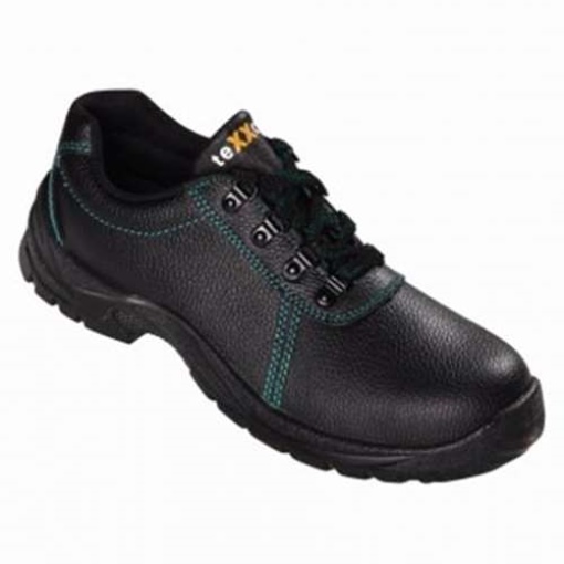 teXXor® S1-Sicherheitshalbschuhe ROUEN schwarz/grün 6110_44 Gr.44
