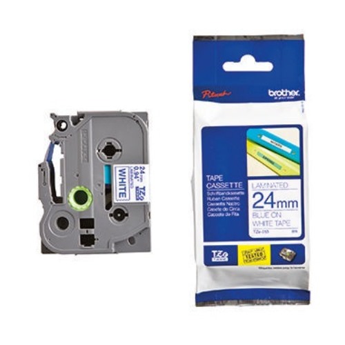 P-touch Schriftbandkassette TZE253 24mmx8m laminiert bl auf ws