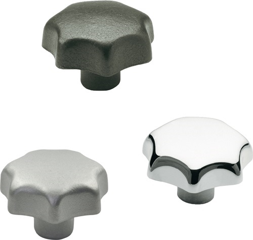 GANTER 6336-KT-32-M6-K Sterngriff DIN 6336 mit Gewindebuchse Kunststoff d1 32 mm