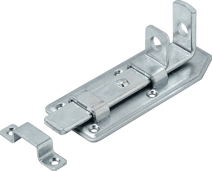 VORMANN 000105100Z Türschlossriegel  Länge 100 mm Breite 50 mm Stahl blau verzin