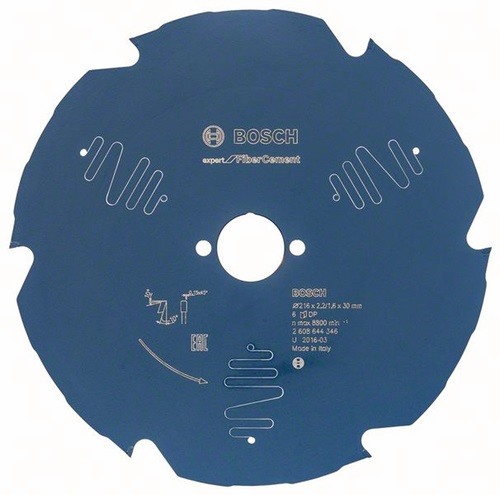 BOSCH 2608644346 Kreissägeblatt  Außen-Ø 216 mm Zähnezahl 6 TCG Bohrung 30 mm Sc