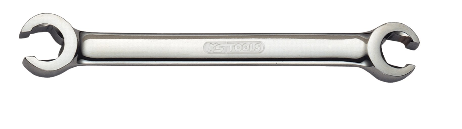 KS Tools 518.0515 CHROMEplus Offener Doppel-Ringschlüssel, abgewinkelt, 13x14mm