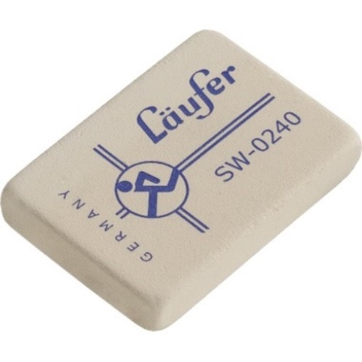 LÄUFER Radierer 02400 40x28x7,5mm Kautschuk