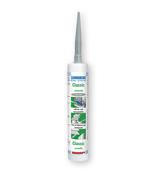 WEICON Flex 310 M Classic grau, 310 ml
WEICON Flex 310 M Classic ist haftstark, nass in nass überlackierbar, schleiffähig, hat eine hervorragende Alterungsbeständigkeit, eine gute UV-Stabilität. Es ist beständig gegenüber Süß- und Salzwas