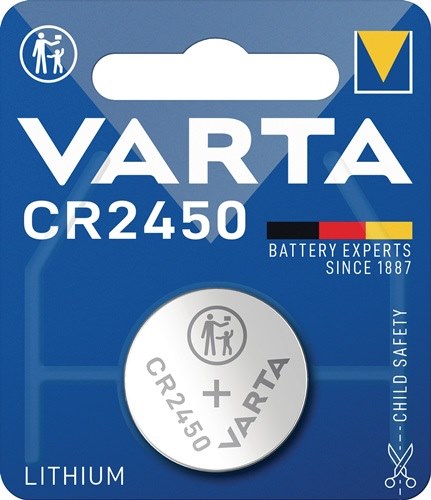 VARTA 06450   101 401 Knopfzelle Electronics 3 V 570 mAh CR2450 24,5 x 5 mm