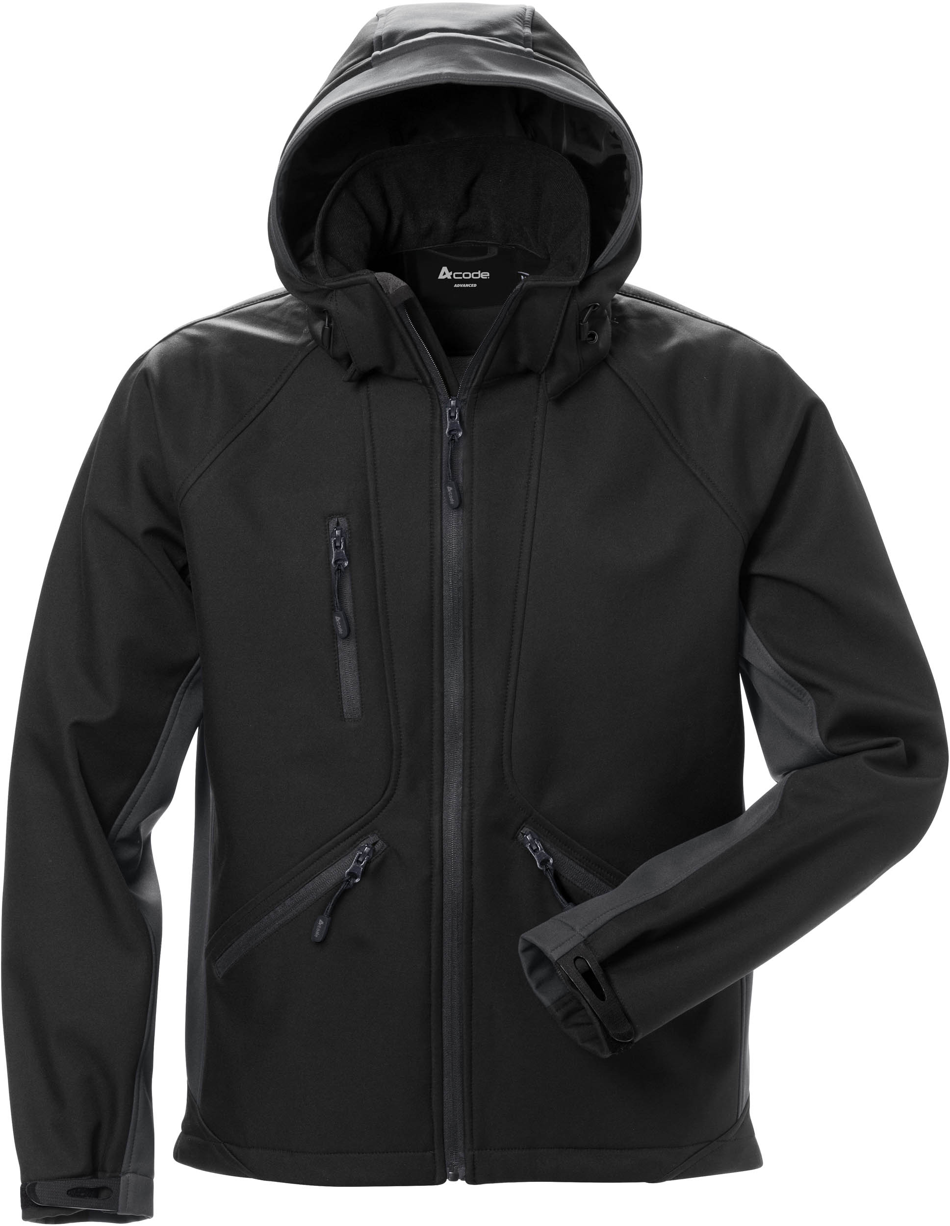 FRISTADS 124149-996 Acode Softshell-Jacke 1414 SHI  Gr.3XL Schwarz/Grau