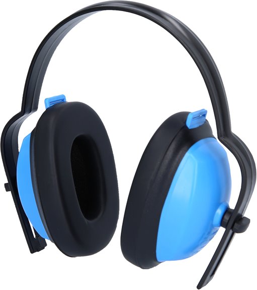 KS Tools 310.0131 Kapselgehörschutz mit Kopfbügel, blau