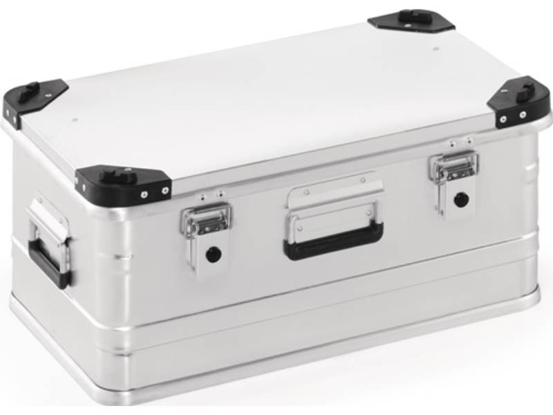 Aluminiumbox L582xB385xH275mm 47 l mit Klappverschluss und Stapelecken