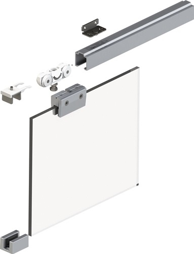HELM 3000256582 Schiebetürsystem 73 50 kg 1300 mm EV1 eloxiert 500-700 mm Wandmo