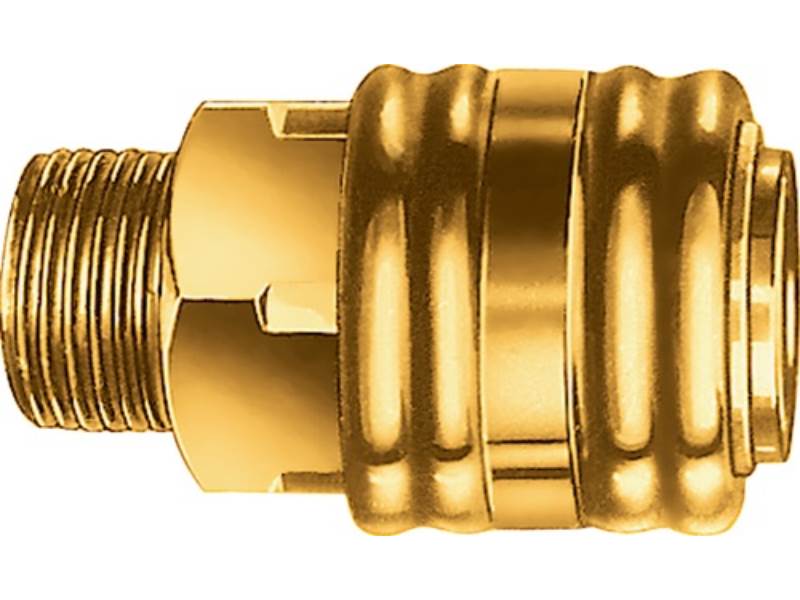 EWO 308028 Schnellverschlusskupplung  DN 7,2, Außengewinde Messing Gewinde G 1/8