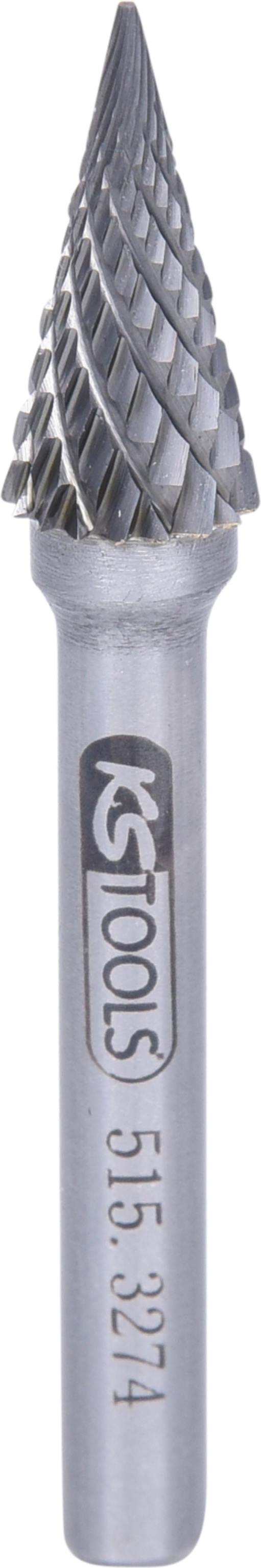 KS Tools 515.3274 HM Spitzkegel-Frässtift Form M, 10mm
