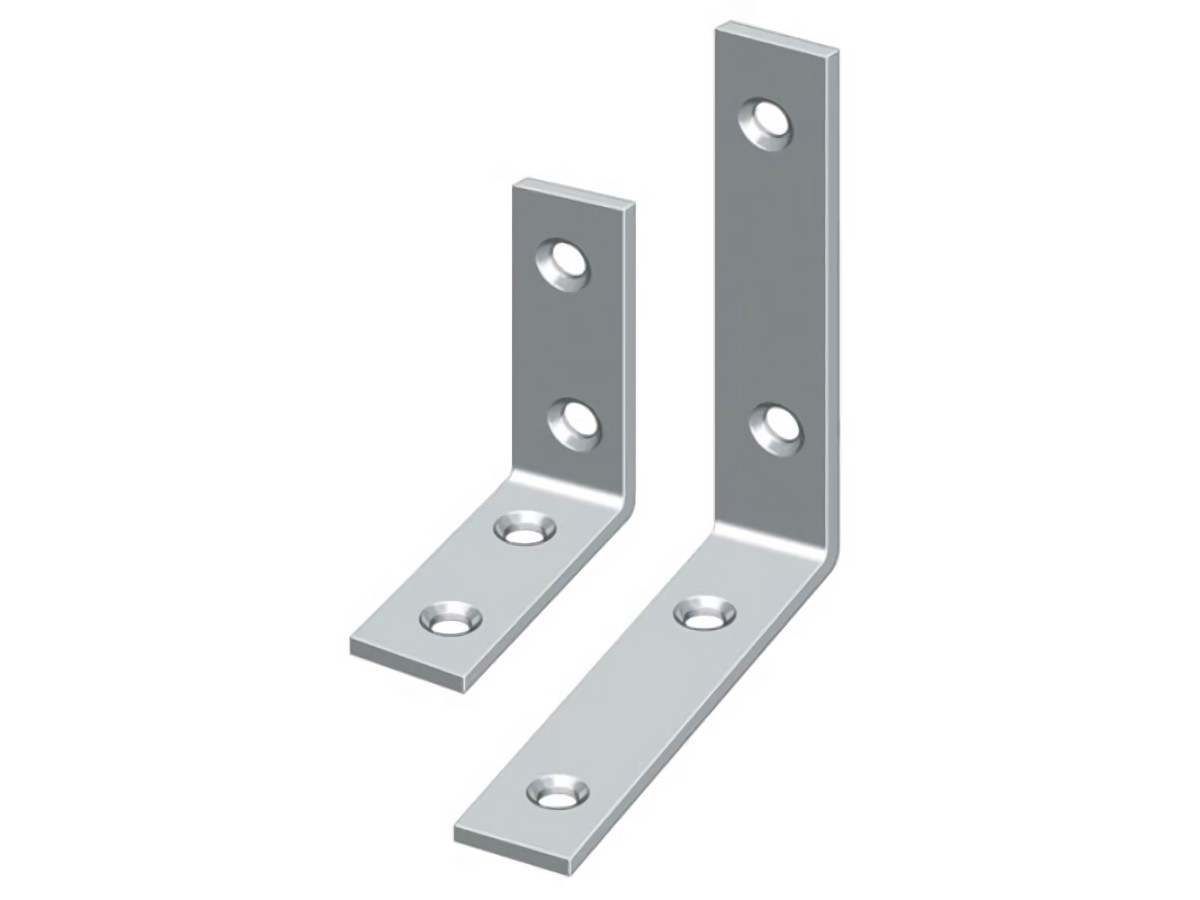 HOHAGE 564045 Bastlerwinkel  Länge 40 mm Breite 10 mm Stärke 1,8 mm Stahl blau c