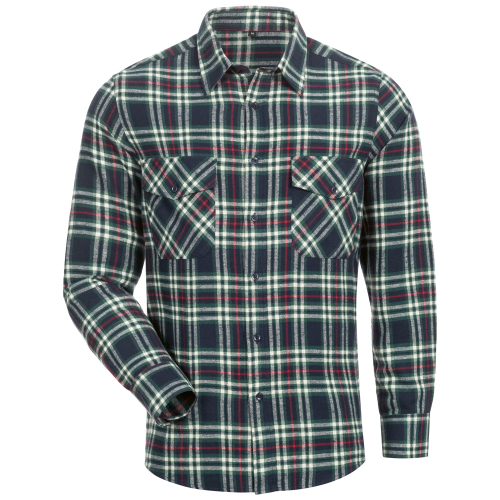 Gr .S (37/38) *ROCKVILLE* FLANELL-HEMD, MARINE/BEIGE/GRÜN/ROT blau *ROCKVILLE* F