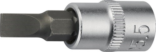 PROMAT  Steckschlüsselein-Satz  1/4 '' Schlitz 5,5 mm Länge 32 mm