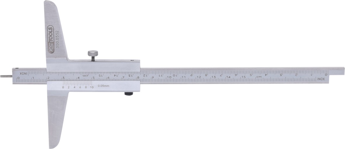 KS Tools 300.0552 Tiefenmessschieber mit Messstift, 0-150mm