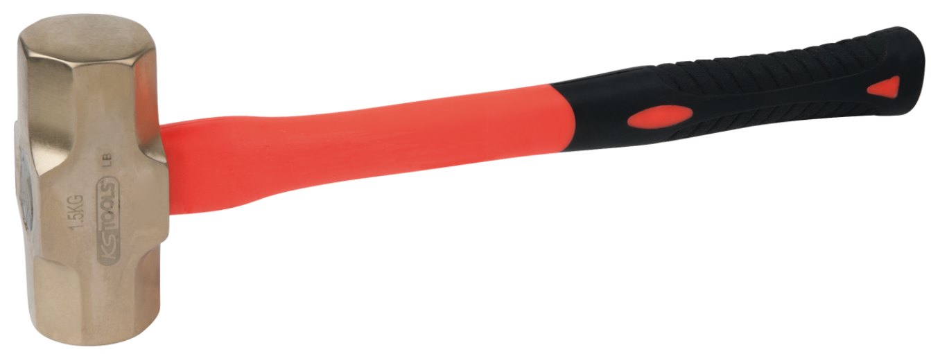 KS Tools 963.2090 BRONZEplus Minenhammer 5000 g, mit Fiberglasstiel