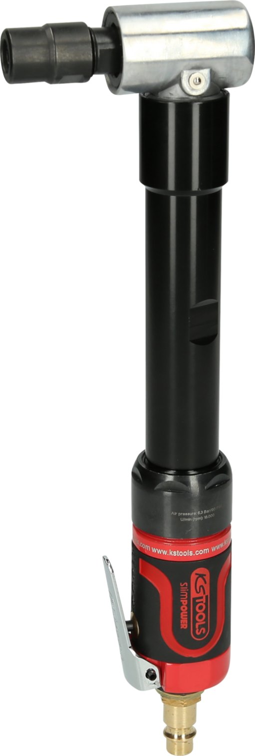 KS Tools 515.5540 SlimPOWER Mini-Druckluft-Winkelstabschleifer, 18.000 U/min