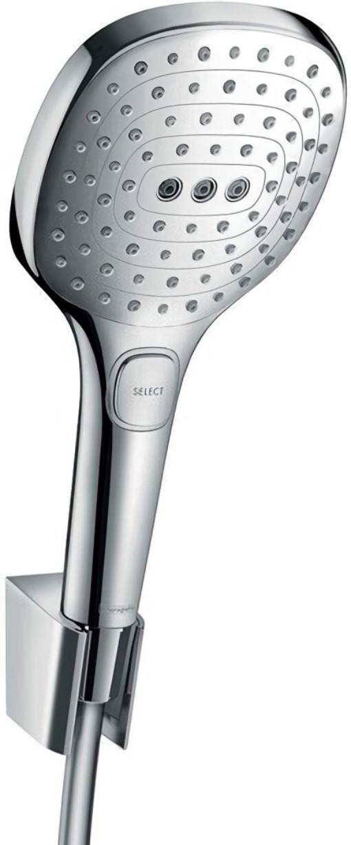 HANSGROHE 26720000 Brauseset RAINDANCE SELECT E 120 chrom 3jet, mit Brauseschlau