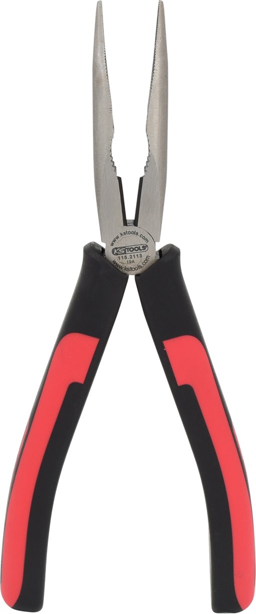 KS Tools 115.2113 SlimPOWER Flachrundzange, gebogen, 210mm