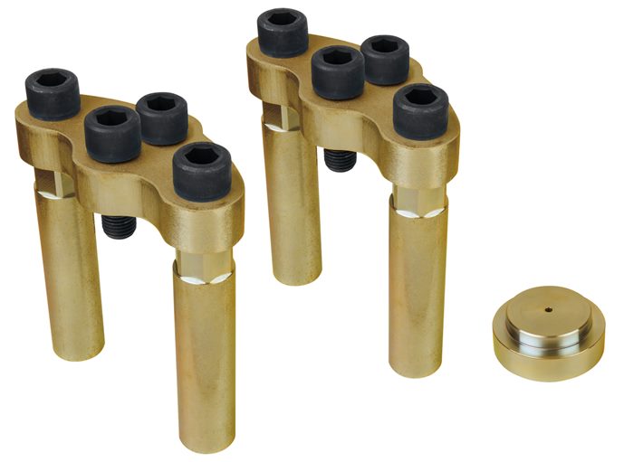 KS Tools 440.0495 Nabenabzieher für niedrig gebaute Anhänger, 15-tlg.