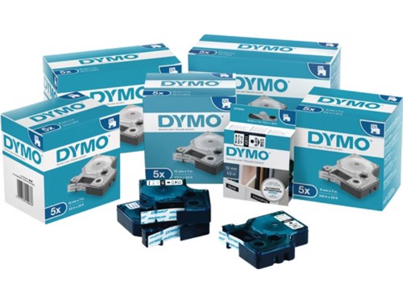 DYMO S0720980 Schriftband  Bandbreite 24 mm Bandlänge 7 m Standard schwarz auf g