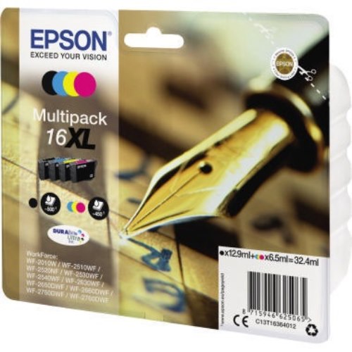 Epson Tintenpatrone C13T16364012 sw/c/m/y 4 St./Pack.