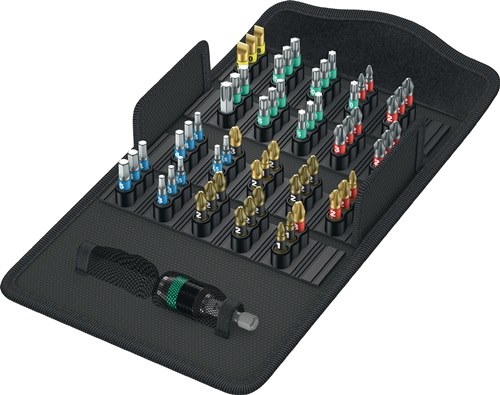 WERA 5057441001 Bitsortiment Bit-Safe 61 BiTorsion 1 61-teilig Schlitz/PH/PZD/TX