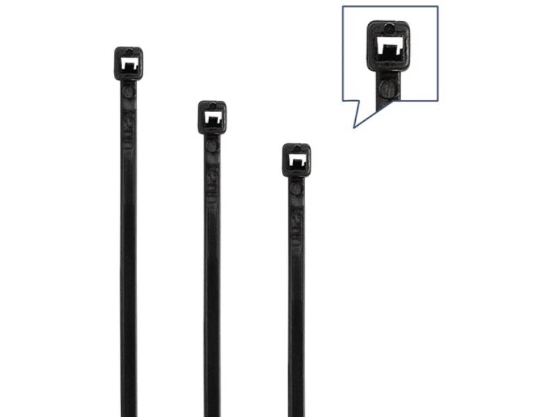 NW-SET 1 Kabelbinder-Set  350-teilig Polyamid 6.6 schwarz / UV-stabil