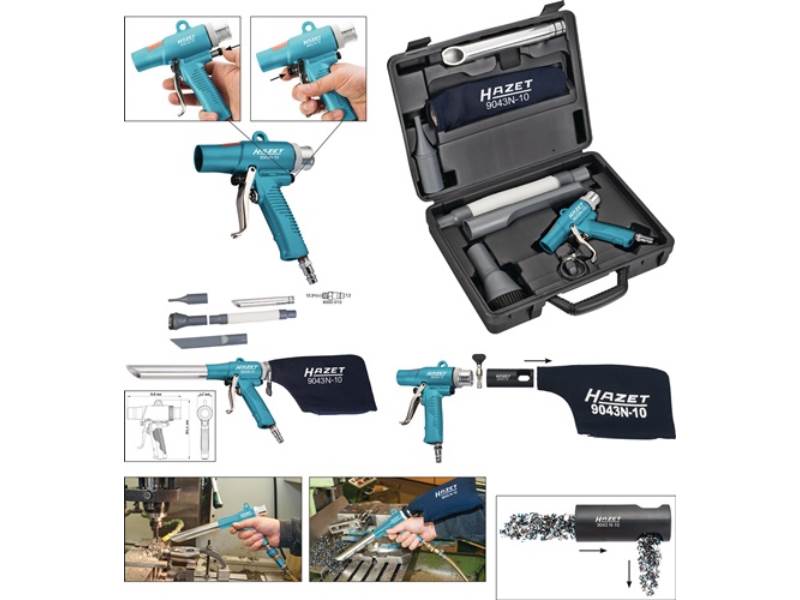 HAZET 9043N-10 Druckluftsaug-/blaspistole 9043N-10 Kupplungsstecker DN 7,2 148 m