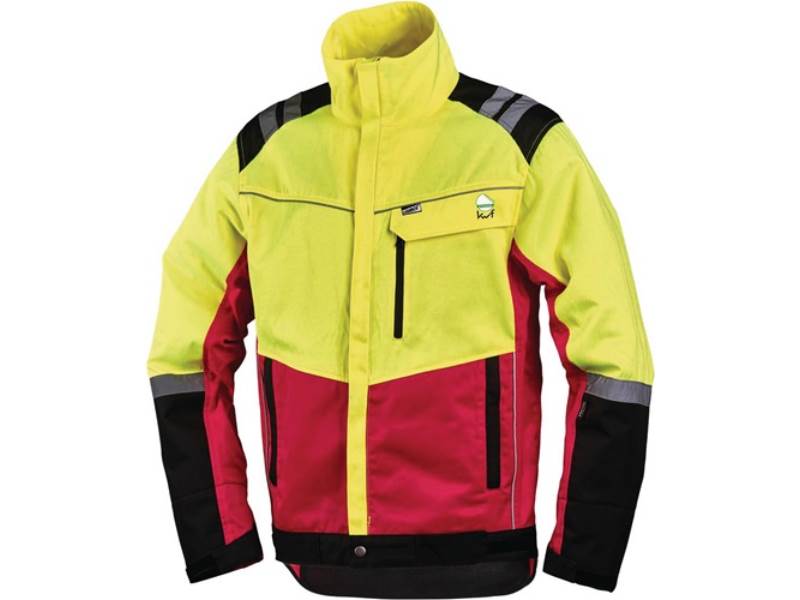 L+D 4112/M Forstschutzjacke Komfort Größe M neongelb/rot
