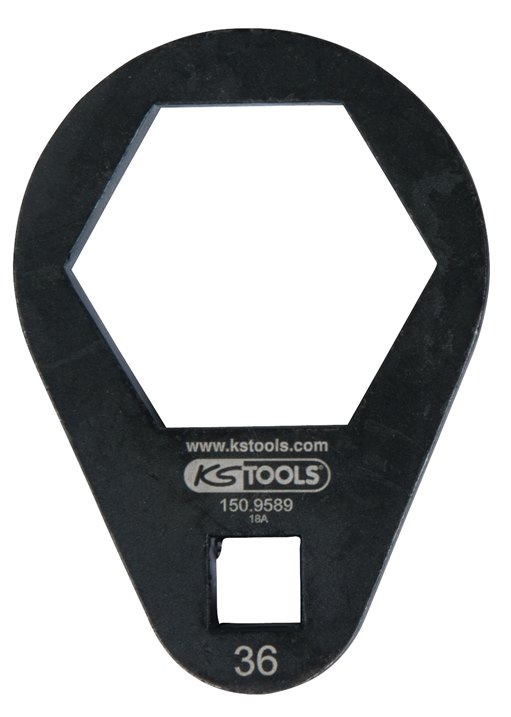 KS Tools 150.9589 3/8 Einsteck-Ringschlüssel, extra flach, 36 mm