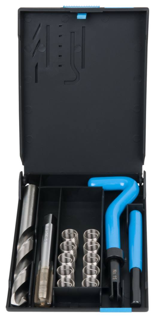 KS Tools 150.6100 Nirostahl Gewinde-Reparatur-Satz M12x1x17mm