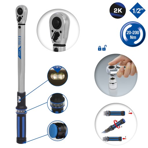 Brilliant Tools  BT141909 1/2 Drehmomentschlüssel 20 - 200 Nm