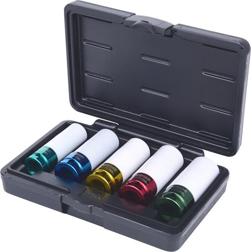 KS Tools 515.1007 1/2'' Alu-Felgen Kraft-Stecknuss-Satz, 5-tlg.