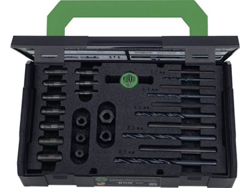 KUKKO 49-U-B Schraubenausdreher-Satz 49-U-B M 5 - M 16 25-teilig inkl. passende