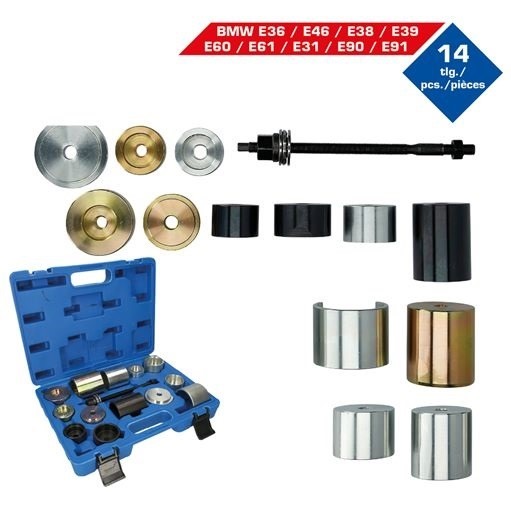 Brilliant Tools  BT672050 Silentlager-Werkzeug-Satz, für BMW, 14-tlg.