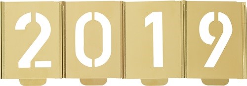 KUKKO 327-040-Z Signierschablonen-Satz 327 Zahlen 0 - 9 Schrifthöhe 40 mm Spezia