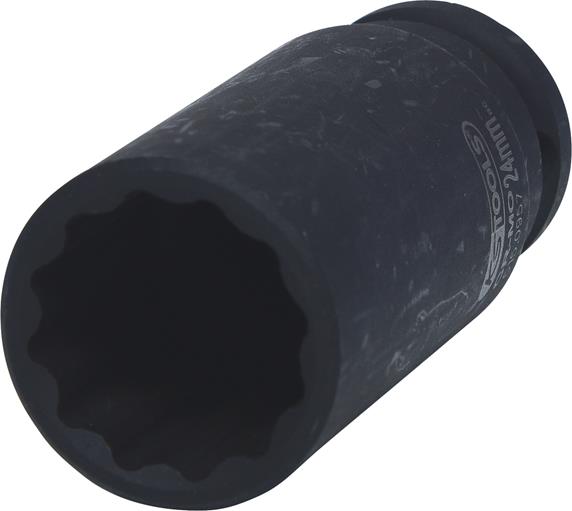 KS Tools 515.0957 1/2'' 12-kant-Kraft-Stecknuss, lang, 24 mm