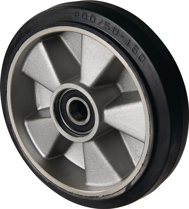 PFAFF 034527100010 Lenkrad  Vollgummi Naben-L. 43 mm Rad-B. 50 mm Rad-Ø 200 mm A