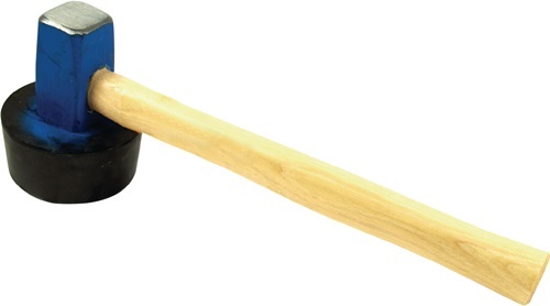 PROMAT  Plattenlegerhammer  1500 g rund (anvulkanisiert)