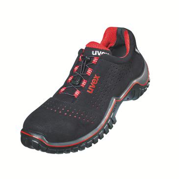 Uvex 6998847 motion style Halbschuhe S1 69988 schwarz, rot Weite 11 Größe 47