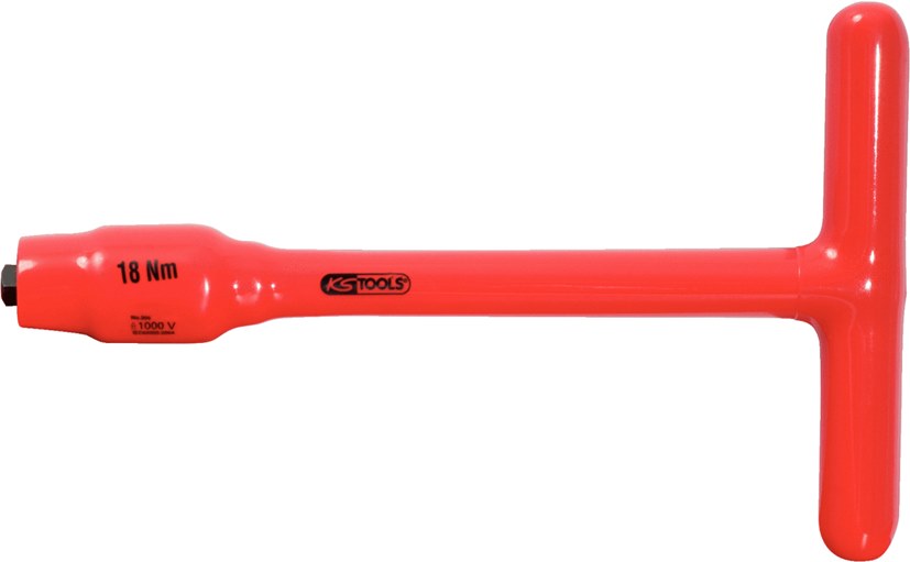 KS Tools 117.3807 3/8'' Festeingestellter T-Griff-Drehmomentbegrenzer mit Schutz
