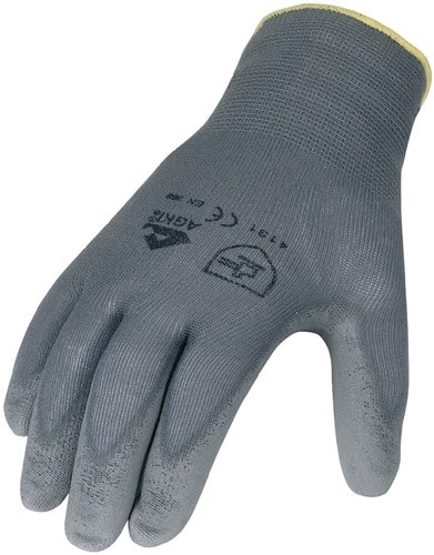 ASATEX 3701/8 Handschuhe  Größe 8 grau EN 388 PSA-Kategorie II