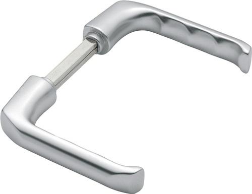 HOPPE 6168371 Türdrückerpaar London 113 H Aluminium F1 ohne Rosetten Vierkant 10