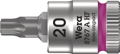 WERA 05003364001 Steckschlüsseleinsatz 8767 A HF TORX® 1/4 '' T20 Länge 28 mm