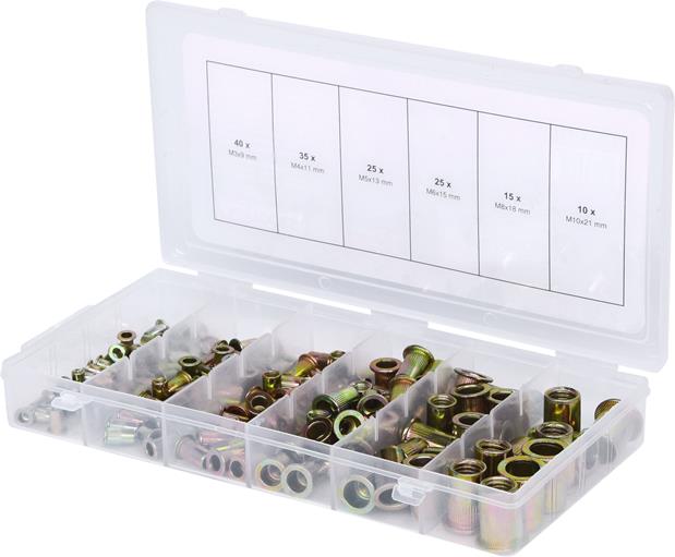 KS Tools 970.0610 Sortiment Gewindenieten, Stahl