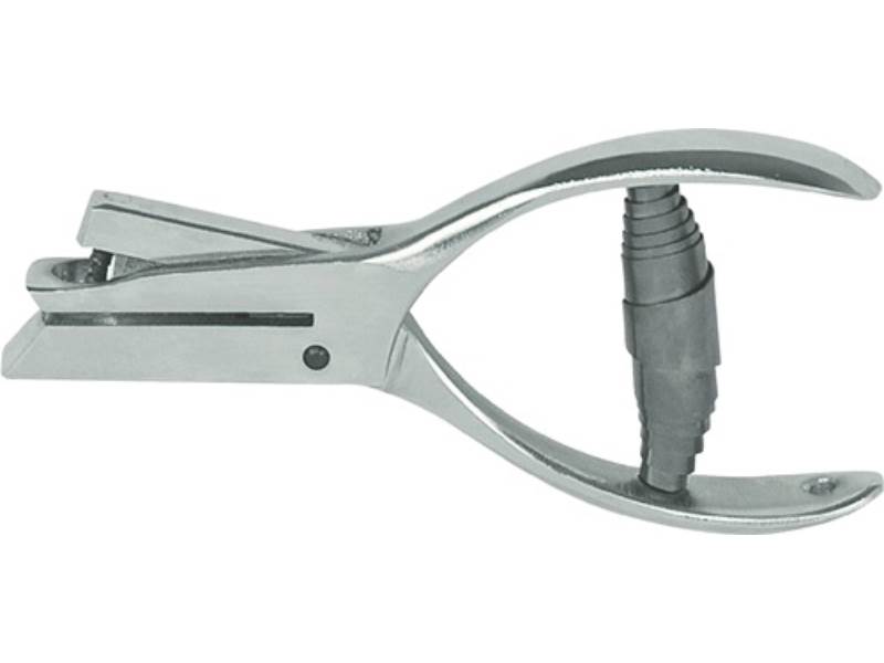 Kontrollzange Länge 145 mm Lochung Dreieck / Zeichen 2