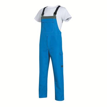 Uvex 9840424 Latzhose perfect acid blau, grau, kornblau 106, 110
