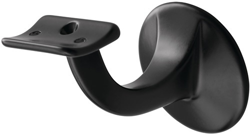 HERMETA 3501-70E Handlaufträger 3501 Aluminium schwarz kunststoffbeschichtet Dur