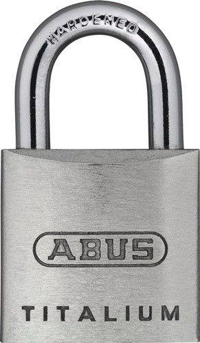 ABUS 79458 Zylindervorhangschloss 64TI/20 Schlosskörperbreite 20 mm Titalium ver